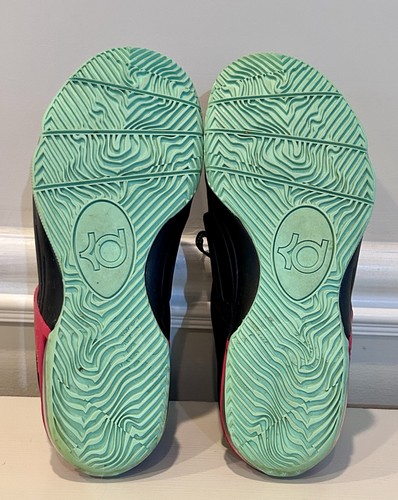 Nike Air Zoom KD 7 Shoes Bad Apple Youth Boys Size 5.5 Kevin Durant 669942-600 - Afbeelding 4 van 10