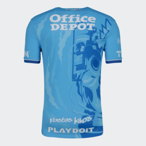 Charly Pachuca 2024 - 25 Metzican Box Edition Third Jersey - Sky Blue - Picture 3 of 7