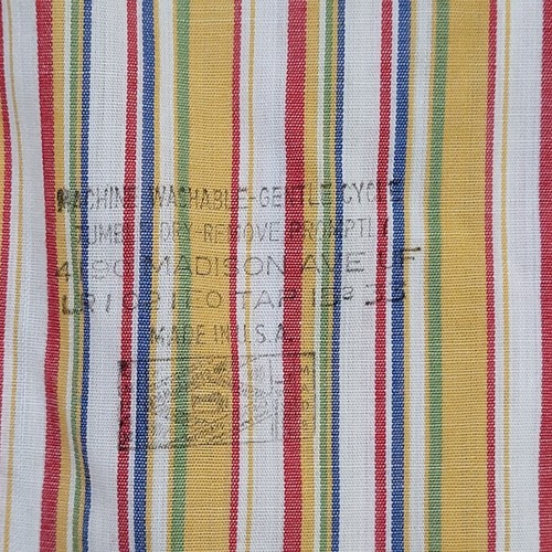 Vintage 70s Arrow MOD Button Shirt Large 22x31 Striped - Picture 11 of 11