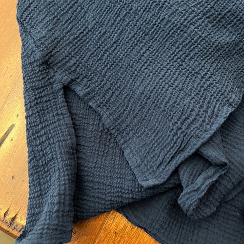 Tommy Bahama Damenbluse Small dunkelblau Popover Baumwolle Gaze - Bild 5 von 7