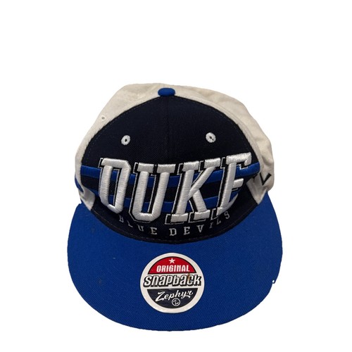 Duke Blue Devils NCAA Zephyr Blue White Snapback Logo Hat Cap Sports College - Picture 1 of 7