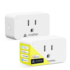 Matter Smart Plug, Work with Alexa, Google Home, Apple Home, SmartThings, Sir...