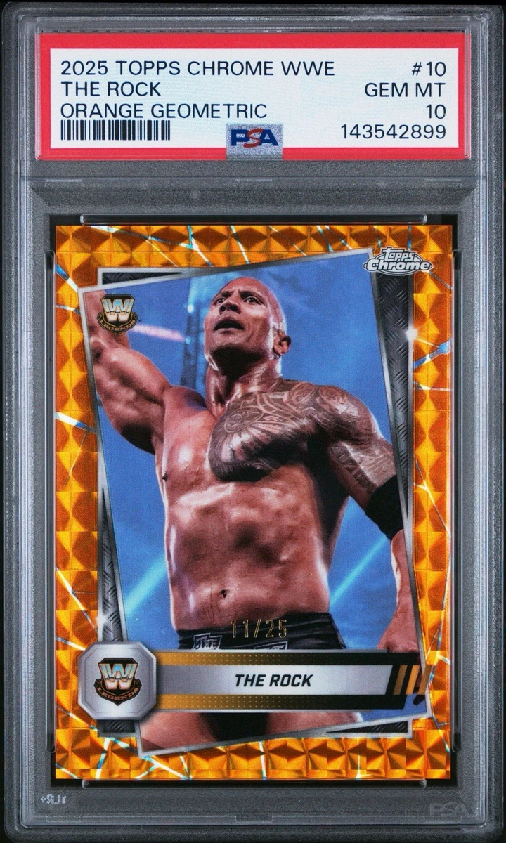 2025 Topps Chrome WWE - The Rock #10 for sale | eBay