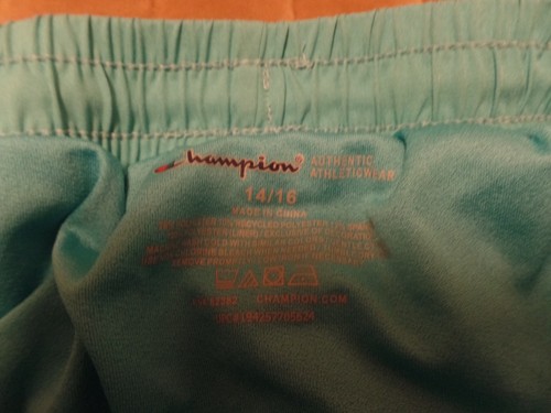 (2) Mädchen, Champion Shorts, grün/pink, Activewear, Größe: 14/16, ex con - Bild 7 von 16