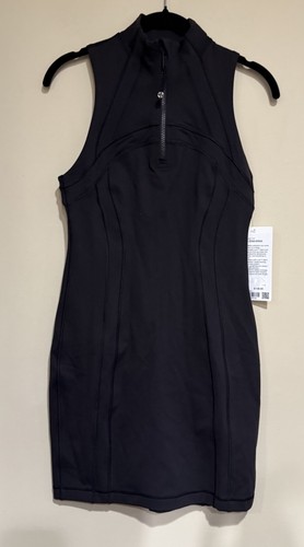 Neu mit Etikett lululemon Größe 6 Define ärmelloses Kleid schwarz 138 $