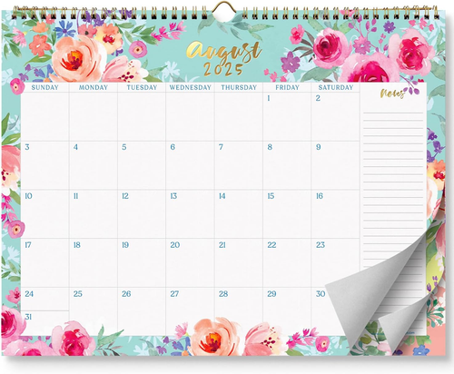 S&O Watercolor Floral Wall Calendar from July 2025-Dec 2026 - Tear-Off Monthly C - Picture 10 of 12