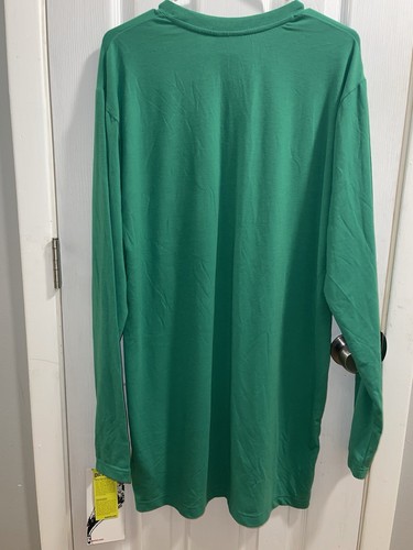BURTON Snowboards - Long Sleeve Tech Tee Tall M Green Long Super Soft - Vintage - Picture 2 of 6