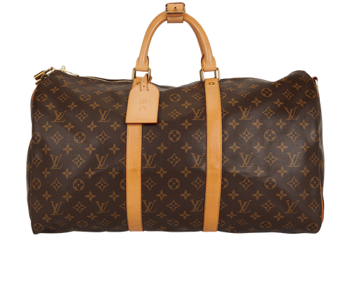 Louis Vuitton Keepall 50 Reisegepäck / Koffer Canvas braun