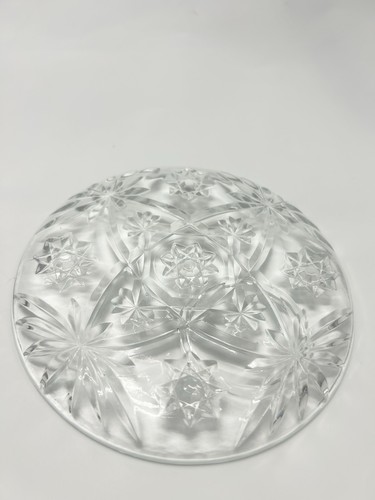 Anchor Hocking - Vintage Star Of David Crystal Cut Glass Small Plate. - Picture 18 of 20