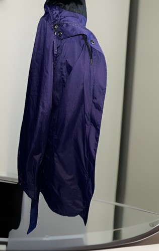 NWOT Columbia Wind Rain Blue Womens Hooded Belted Full Zip Snap Jacket Large - Picture 4 of 16