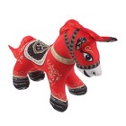 Cute Plushies Stuffed Animal Chinese Horse Figurine Decorative Doll