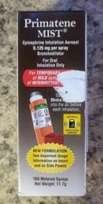 Primatene 1 Mist Asthma Relief Inhaler 160 Metered Spray Exp 01/2026