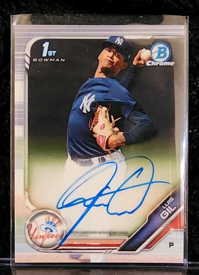 Luis Gil 2019 Bowman Chrome #CPA-LGI Prospect Auto (1st
