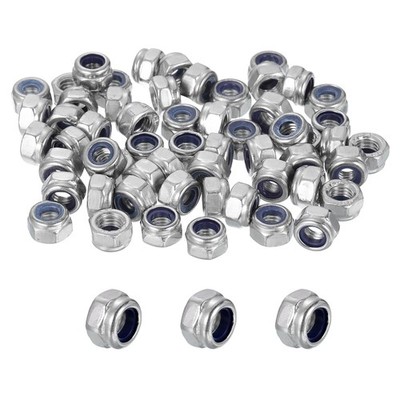 Für 80 Stück M5x0,8mm Edelstahl 304 Nyloneinsatz Sicherungsmutter