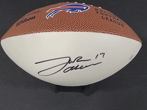 Josh Allen Signed Autographed 9in MINI Logo Football Buffalo Bill's COA