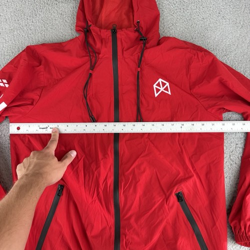 Rawgear x Zoo Culture Men’s Red Full Zip Windbreaker Jacket Size Large Limited - Picture 5 of 9