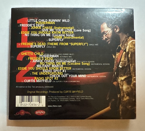 Curtis Mayfield- Superfly. Deluxe 25th Anniversary (2-CD set , Rhino 1997) NEW - Picture 3 of 6