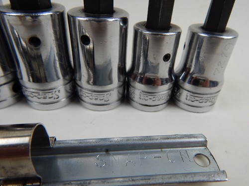 Snap-on 307ESAY 7-pc 1/2" Drive 5/16" Thru 3/4" Allen Hex Bit Socket Driver Set - Picture 5 of 12