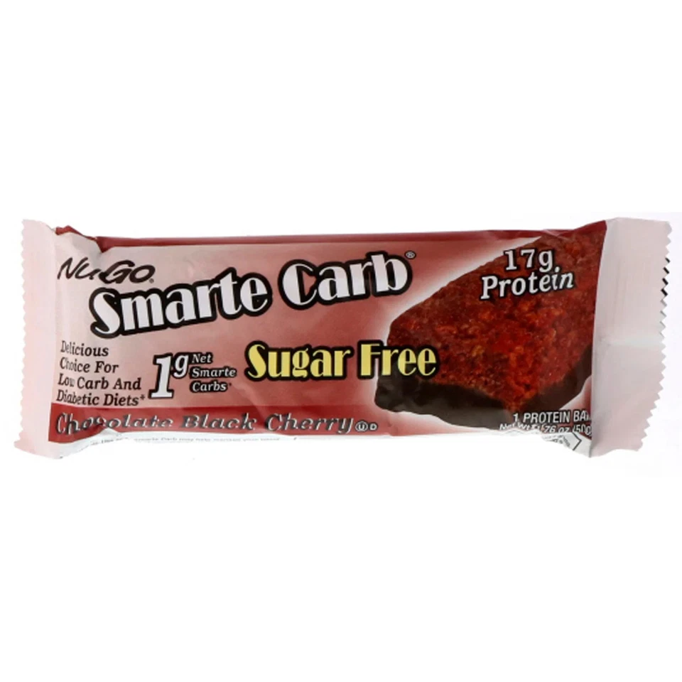 Smarte Carb® Protein Bar, Chocolate Black Cherry, 12 Bars, 1.76 oz (50 g) Each - Image 4 of 4