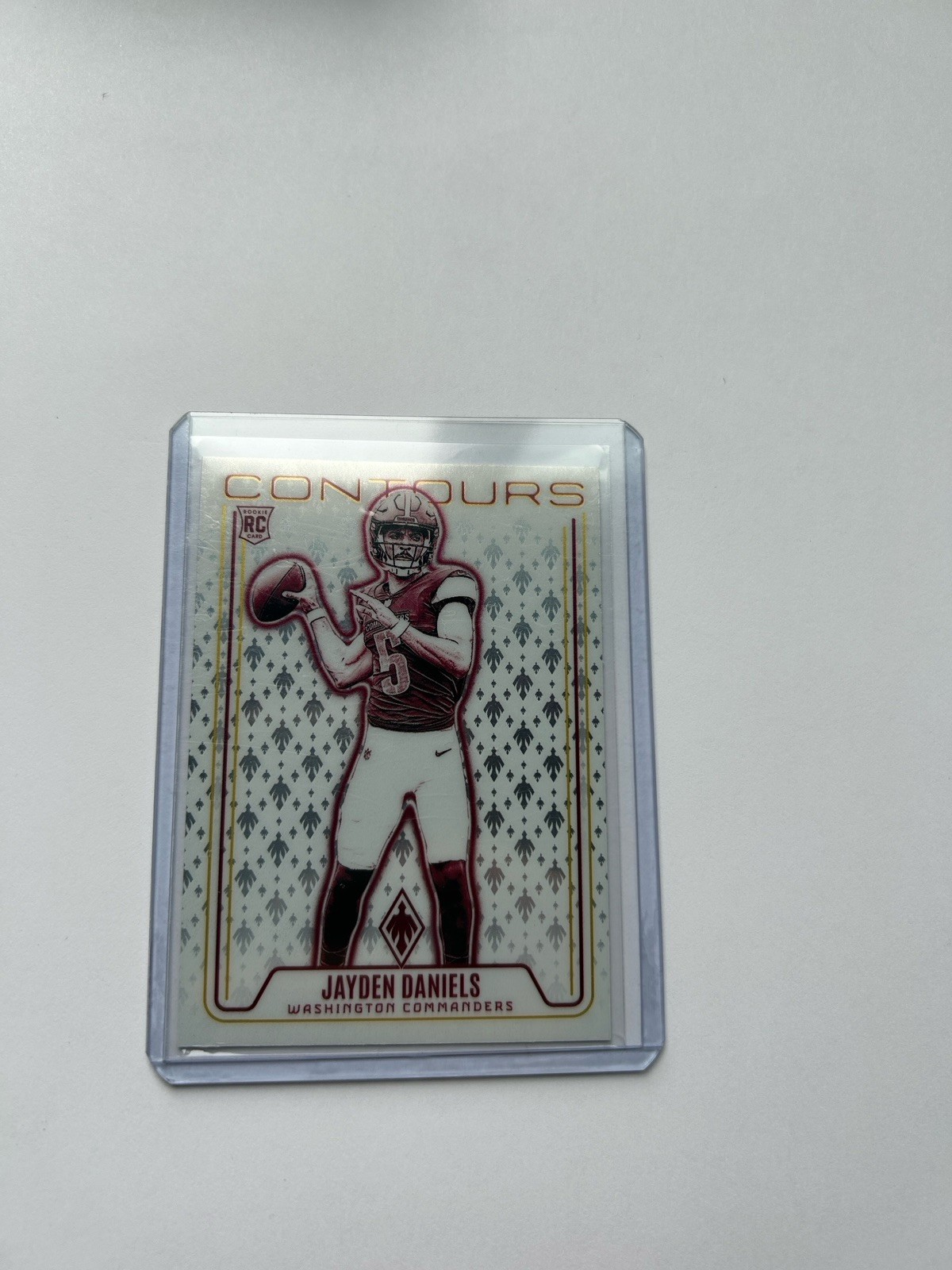 2024 Panini Phoenix - Contours Jayden Daniels #CON-JDS Purple (RC)