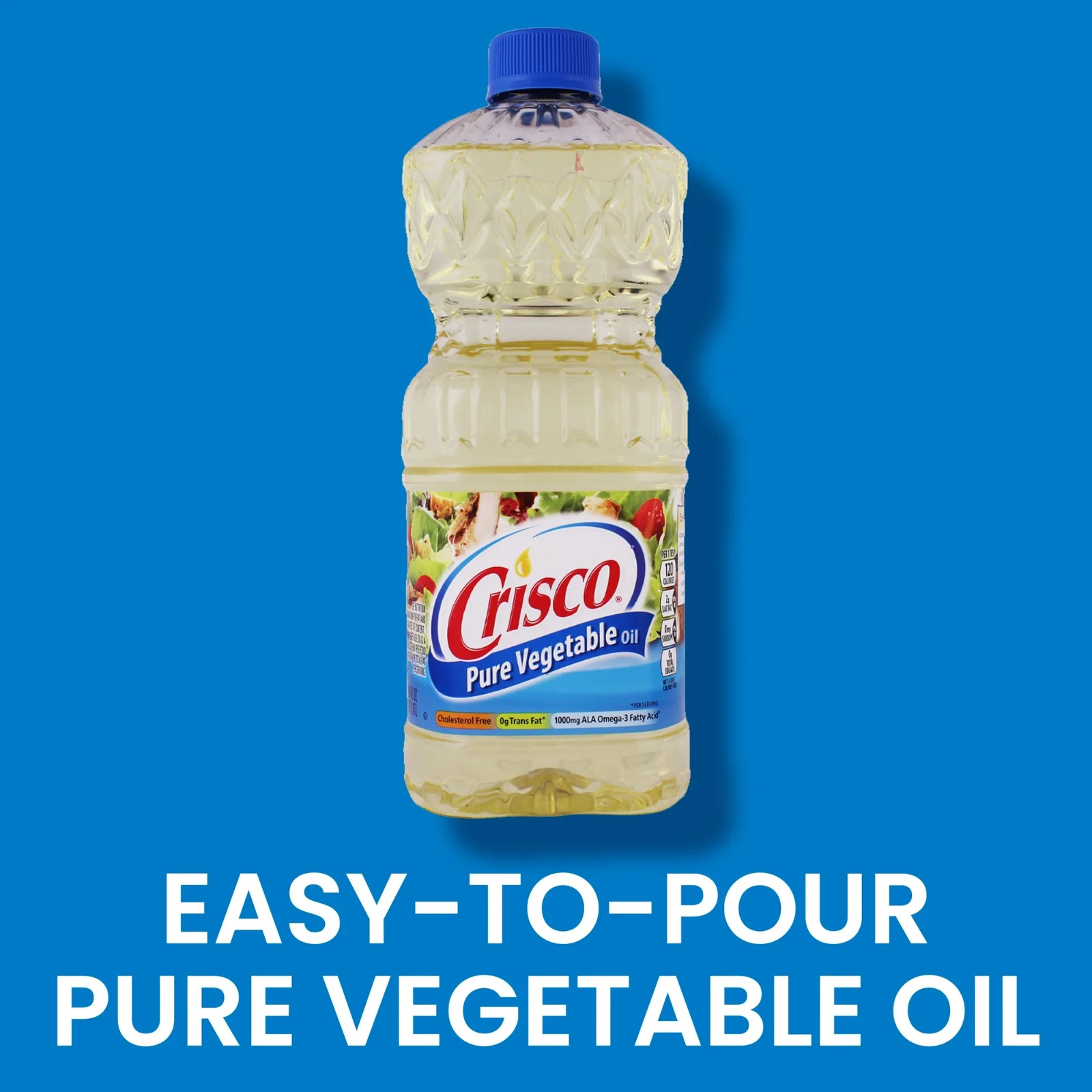 Crisco Pure Vegetable Oil, Cholesterol Free 40 FL Oz