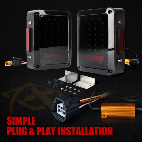 Luces traseras LED rojas con lente ahumada con intermitente y respaldo y humo - Imagen 4 de 7
