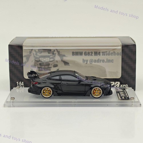 KIT SW 1:64 M4 G82 carrocería ancha APAxpo todo carbono negro diecast modelo coche limitado - Imagen 3 de 10