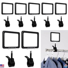 SHENLIU 10 Pcs Acrylic Sign Holder with Clamp, 6 x 9 Inch Double Head Display