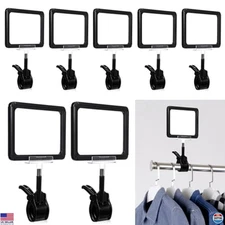 SHENLIU 10 Pcs Acrylic Sign Holder with Clamp, 6 x 9 Inch Double Head Display