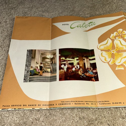 1950s HOTEL CALETA, Acapulco Mexico BROCHURE - Picture 5 of 11