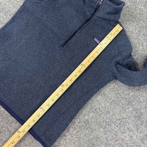 PATAGONIA BETTER SWEATER 1/4 Zip Fleece Womens Size Small Blue SOME WEAR - Picture 5 of 8