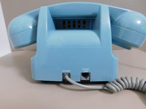 Retro 1960s Telephone Push Button Corded Pale Blue 746 Landline Telephone Blue - Picture 10 of 15