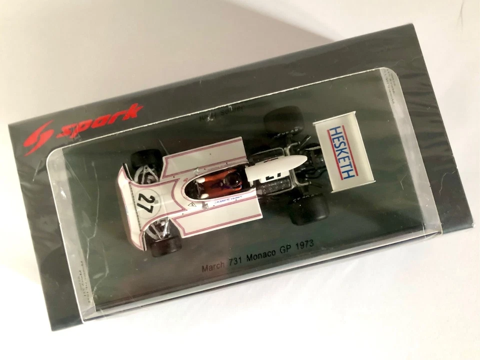 F1 1/43 Spark S5366 March 731 N°27 J.Hunt Monaco GP 1973, New, Never Opened - Immagine 2 di 3