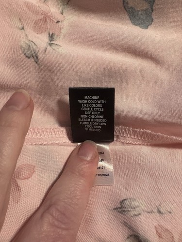 Torrid Pink Floral Mini Challis Cold Shoulder Trapeze Dress Plus Size 2 NWT - Picture 8 of 8