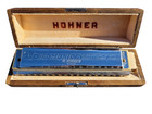 Harmonica M Hohner 64 Chromonika Key of C Harmonica in Wooden Case
