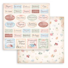 Stamperia Double-Sided Cardstock 12"X12"-Oh La La - Labels