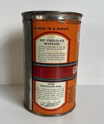 Vintage Ghirardelli Ground Chocolate San Francisco Tin 1 Lb. - Picture 3 of 7