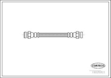 CORTECO 19035801 Bremsschlauch Vorne für VW GOLF III (1H1) Golf III Cabrio (1E7)
