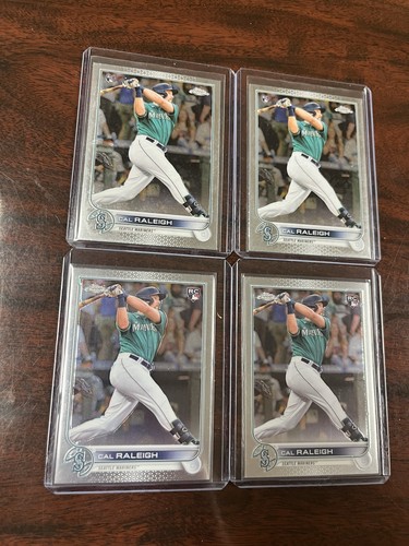 16 Card Lot 2022 Cal Raleigh RC Topps Chrome Bowman Chrome Panini Gold Label - Picture 8 of 9