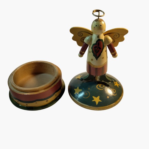 Midwest Of Cannon Falls Angel Trinket Box Wooden Figurine - Picture 8 of 12