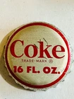 Vintage Coke 16 FL. OZ. Bottle Cap Cork Lined Coca-Cola Williston, North Dakota