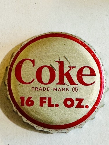 Vintage Coke 16 FL. OZ. Bottle Cap Cork Lined Coca-Cola Williston, North Dakota - Picture 1 of 5