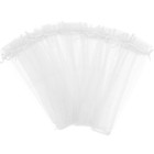50 Pcs sheer fan bags Drawstring Organza Bags Organza Bags Handheld Fan