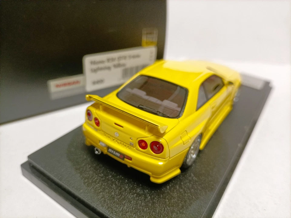 Hpi 1 43 Nissan Skyline спортивный автомобиль модель Nismo GT-R R34 S-Tune молнии желтый - Изображение 3 из 4
