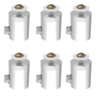 10 Pcs Frameless Mirror Brackets Wall Clamps Glass Clips Shower Mounting