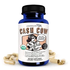 Legendairy Milk Cash Cow Lactation Supplement, Moringa, Alfalfa, and Goat's Rue