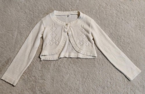 Ivory Bolero Cardigan - girls - Size 4 - Picture 1 of 3