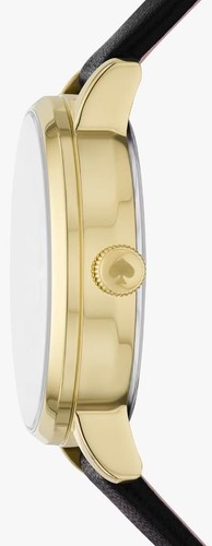 KATE SPADE WHISKERS CAT METRO LEATHER STRAP WATCH KSW1844 W/ GIFT BOX NWT $198 - Picture 4 of 7