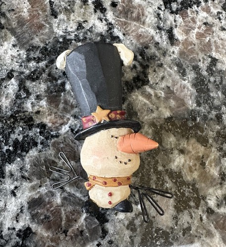 Suzi Schneemann Brosche Anstecknadel   - Bild 6 von 7