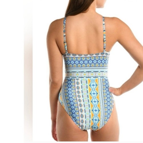 Traje de baño de una pieza lencería para mujer La Blanca, azul hielo//bufanda ciudad, 6 - Imagen 2 de 6